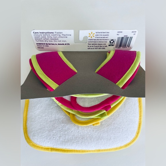 New Bib set of 4 infant bibs patents choice born to sparkle - Picture 7 of 8